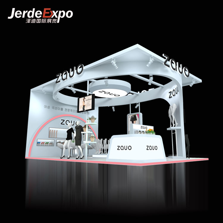 化妝品展位展臺(tái)搭建中的展柜該如何設(shè)計(jì)與布局？