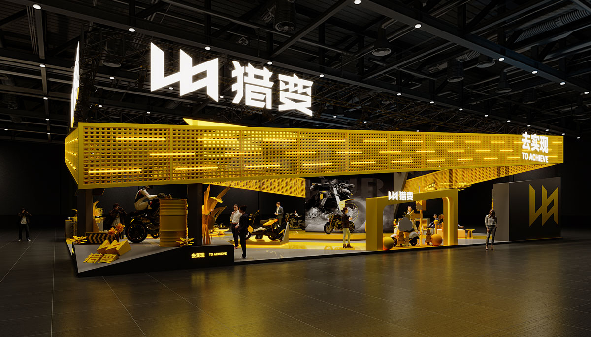 摩托車展臺設(shè)計圖