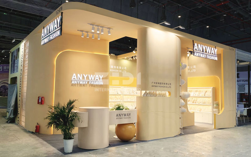 紡織面料展臺(tái)搭建